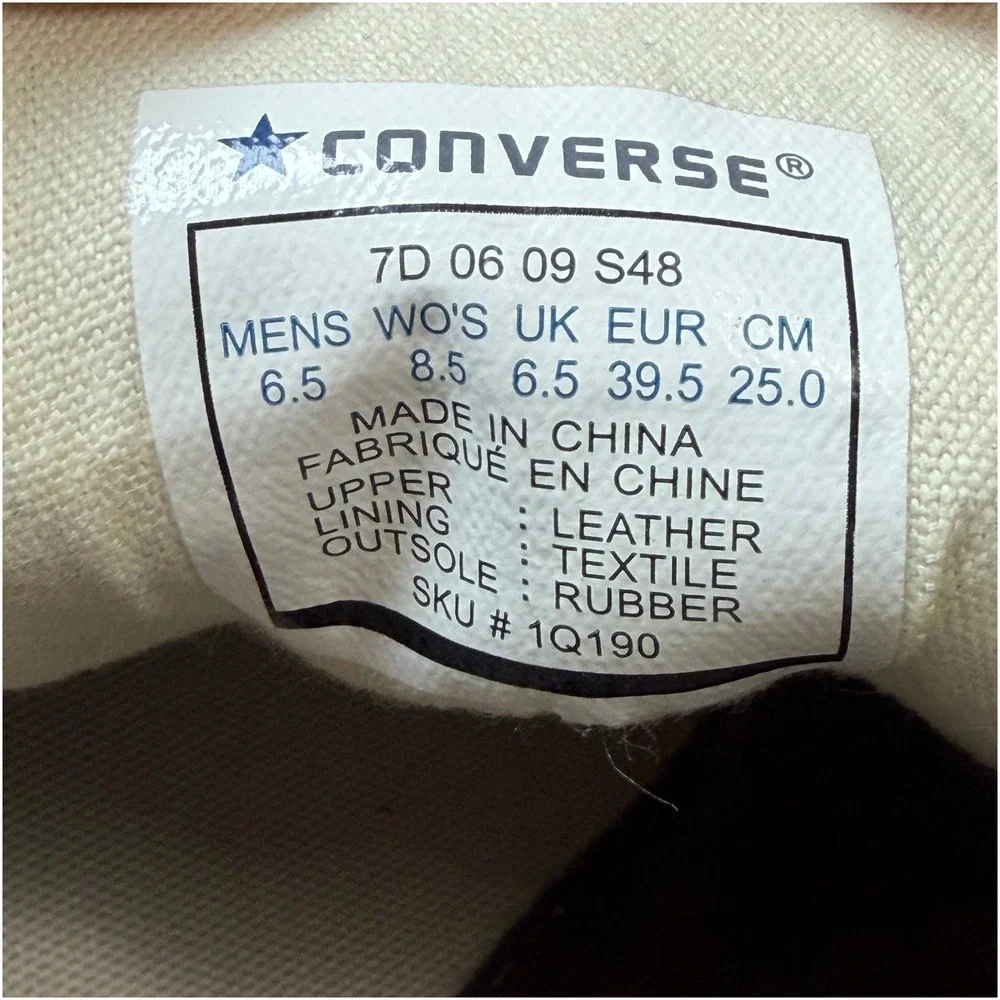 NEW Converse All Star Re-Issue Brown Suede Low Top Sneakers M6.5 W8.5 Streetwear